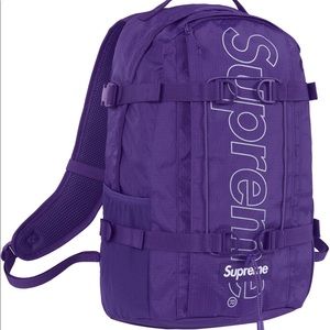Brand new supreme backpack in purple